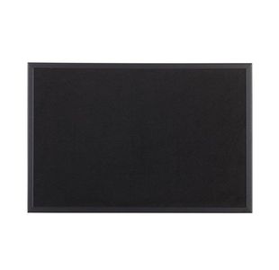 Bi-Office Essentials Black Softouch Noticeboard Black Frame 60x45cm FB0436169