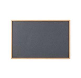 Earth Executive Felt Noticeboard 120x90cm Grey Oak MDF Frame FB1442239