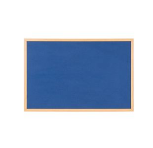 Bi-Office Earth Executive Felt Notice Board Oak MDF Frame Blue 150x120cm FB5143239