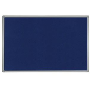 Bi-Office Maya Felt Noticeboard Plastic Frame 240x120cm Blue FB8643186