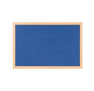 Earth Prime Felt Noticeboard 240x120cm Blue Oak MDF Frame FB8643233