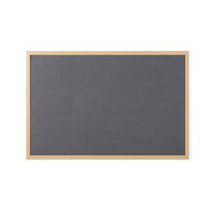 Earth Executive Felt Noticeboard 180x120cm Grey Oak MDF Frame FB8542239