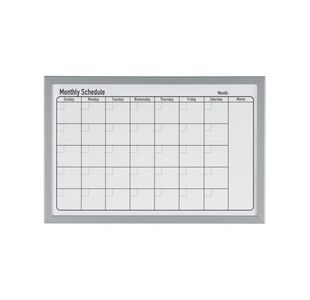 Bi-Office Magnetic Monthly Planner Whiteboard Grey Frame 60x40cm mm03062839