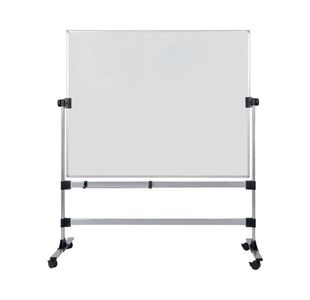 Earth Mobile Revolving Non-Magnetic Whiteboard 150x120cm RQR0421