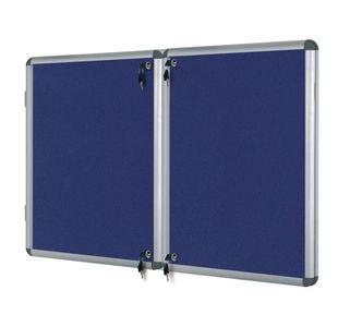 Bi-Office Enclore Fire Retardant Blue Lockable Door Top Hinged 40xA4 ST750101150