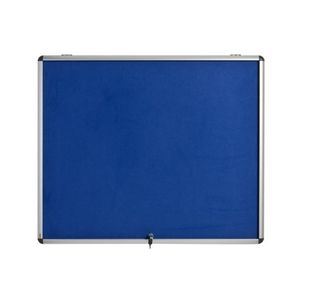 Bi-Office Enclore Fire Retardant Blue Lockable Door Top Hinged 12xA4 ST370101150
