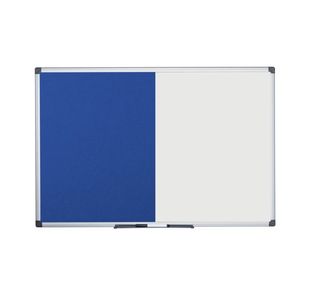 Bi-Office Maya Combination Board Blue Felt/Drywipe Surface 60x40cm XA0117170
