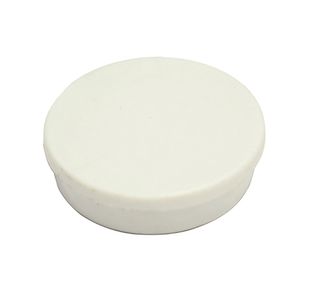 Bi-Office Antimicrobial Round Magnets 25mm White (Pack of 10) BIM141609