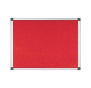 Bi-Office New Generation A9 Felt Noticeboard 60x45cm Red FA0246170