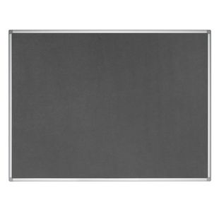 Earth Maya Felt Noticeboard 120x90cm Grey Aluminium Frame FA0542790