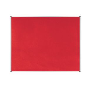 Bi-Office New Generation A9 Felt Noticeboard 150x120cm Red FA1246170