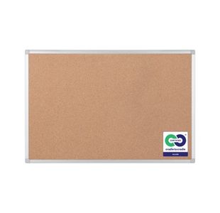 Earth Maya Cork Noticeboard 180x90cm Cork Surface Aluminium Frame CA071790