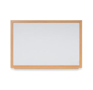 Earth Prime Non-Magnetic Whiteboard 120x90cm Oak MDF Frame MB14002318