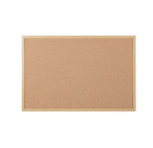 Earth Executive Cork Noticeboard 90x60cm Cork Surface Oak MDF Frame SF132001239