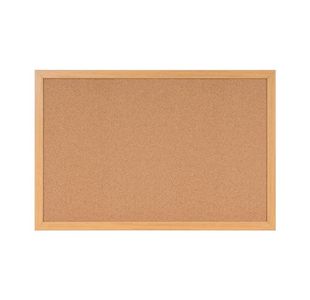 Earth Prime Cork Noticeboard 120x90cm Cork Surface Oak MDF Frame SF152001233