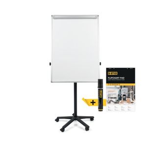 Bi-Office Classic Magnetic Mobile Easel Black/Grey 70x100cm EA4806175