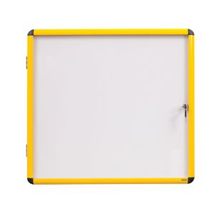 Bi-Office Ultrabrite Display Case Acrylic Yellow Frame 94x129cm - 16 x A4 VT9501601511