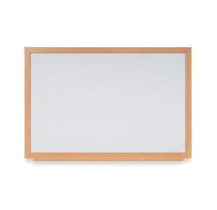 Earth Prime Magnetic Whiteboard 90x60cm Enamel Surf Oak MDF Frame CE06202318