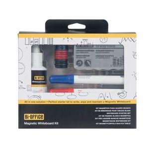 Bi-Office Drywipe Magnetic Whiteboard Kit KT1010