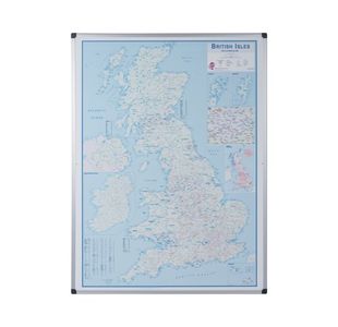Bi-Office Maya Magnetic British Isles Sales + Marketing Map 120x90cm MAP0200602