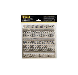 Bi-Office Changeable Letter Boards Characters 19mm Gold (Pack of 264) CAR0403