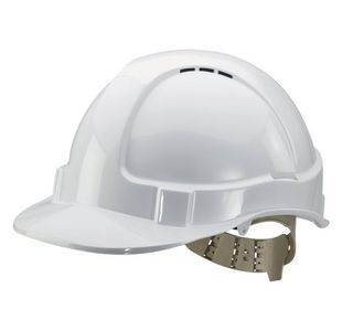 Beeswift Comfort Vented Safety Helmet ABS Shell White BBVSHW