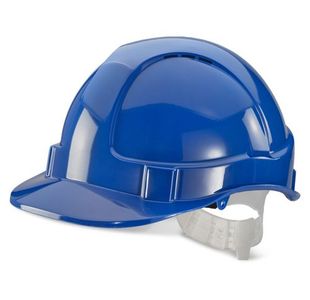 Beeswift Economy Vented Safety Helmet Blue One Size BBEVSHB