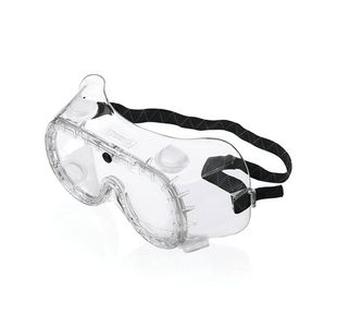 Beeswift Chemical Goggles with Elastic Strap Clear/Black BBCG