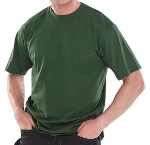 Beeswift Click Heavyweight Cotton T-shirt Bottle Green M CLCTSHWBGM
