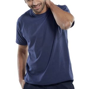 Beeswift Click Cotton T-shirt Navy Blue M CLCTSNM