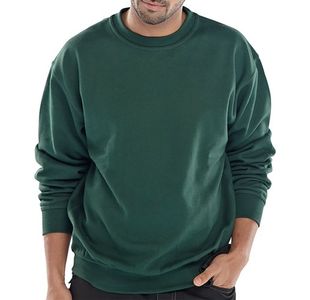 Beeswift Click Polycotton Sweatshirt Bottle Green 2XL CLPCSBG2XL