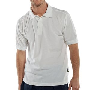 Beeswift Click Short Sleeve Polo Shirt White 3XL CLPKSW3XL