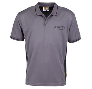 JCB Trade Polo Grey/Black XL D+IA-XL