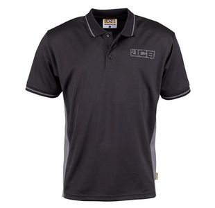 JCB Trade Polo Black/Grey S D+IB-S