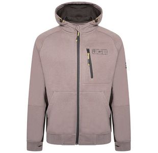 JCB Trade Zip Thru Hoodie Grey M DK9S-M