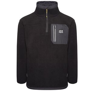 JCB Trade Heavyweight 1/4 Zip Black S DK9W-S