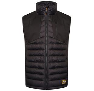 JCB Trade Hybrid Padded Gilet Black L D-MN-L