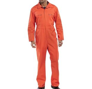 Beeswift Super Click Heavyweight Boilersuit Orange 36 PCBSHWOR36