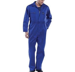 Beeswift Super Click Heavyweight Boilersuit Royal Blue 54 PCBSHWR54