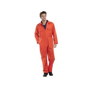 Beeswift Click Polycotton Boilersuit Orange 36 Inch PCBSOR36