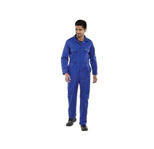 Beeswift Click Polycotton Boilersuit Royal Blue 46 Inch PCBSR46