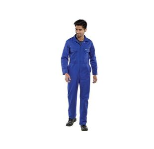 Beeswift Click Polycotton Boilersuit Royal Blue 52 Inch PCBSR50