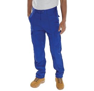 Beeswift Super Click Drivers Trousers Royal Blue 36 PCTHWR36