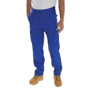 Beeswift Super Click Drivers Trousers Royal Blue 46 PCTHWR46