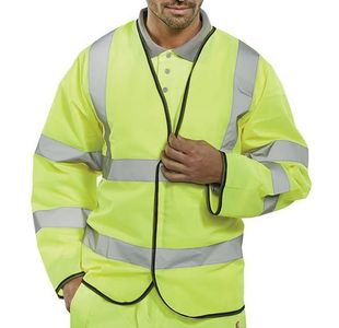 Beeswift High Visibility Long Sleeve Jerkin Saturn Yellow L PKJENGL