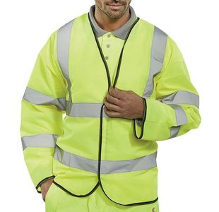 Beeswift High Visibility Long Sleeve Jerkin Saturn Yellow XL PKJENGXL