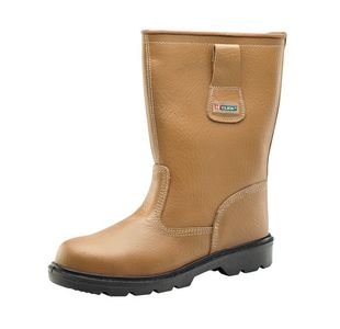 Beeswift Dual Density Polyurethane Rigger Boots 1 Pair Unlined Tan 10 RBUS10