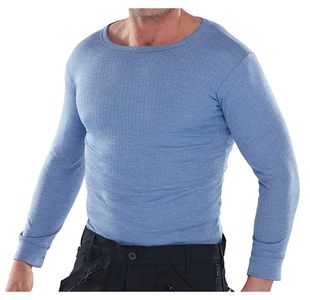 Beeswift Long Sleeve Thermal Vest Blue XL THVLSXL