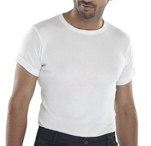 Beeswift Short Sleeve Thermal Vest White S THVSSWS