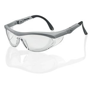 Beeswift Utah Safety Spectacles Clear Lens Grey Frame BBUTSGYF